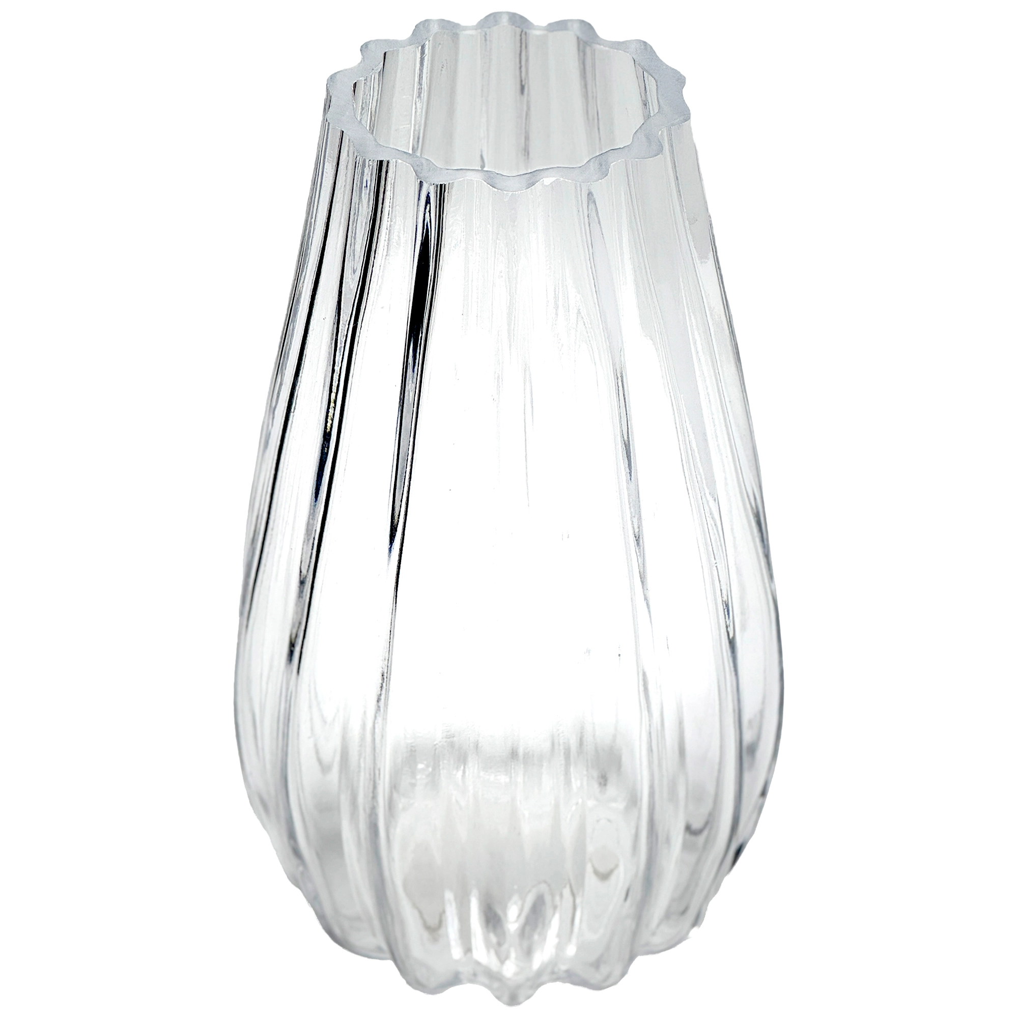 Ваза "Капля" (стекло), D11,5xH20 см Прозрачный