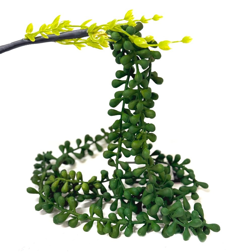 Растение искусственное ампельное "Крестовник Роули", H70 см Зеленый